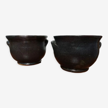 Lot de 2 pots en céramique