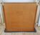 Vintage wood and glass shelf with mirror bottom