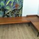 Daybed bench sofa angle teak and Scandinavian rosewood