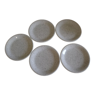 Set of 5 dessert plates Quadrifoglio