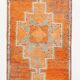 3x9 Vintage Brown & Orange Runner Rug, 84x285Cm