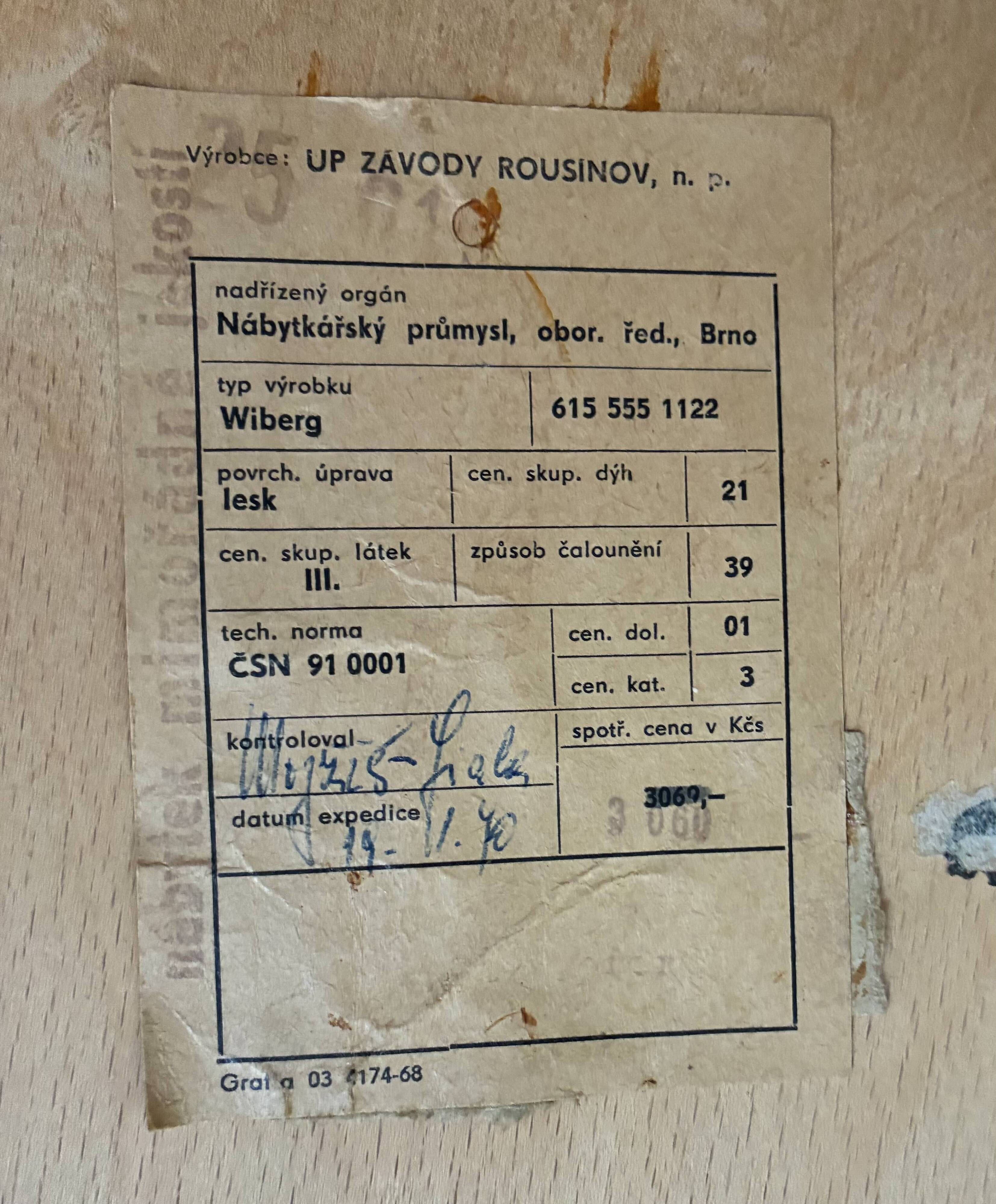 Vintage Sofa Bed by UP-Zavody, 1960s, Czechoslovakia