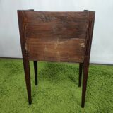 Old wooden bedside table