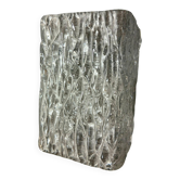 petite applique murale lampe en verre de Murano ice glass
