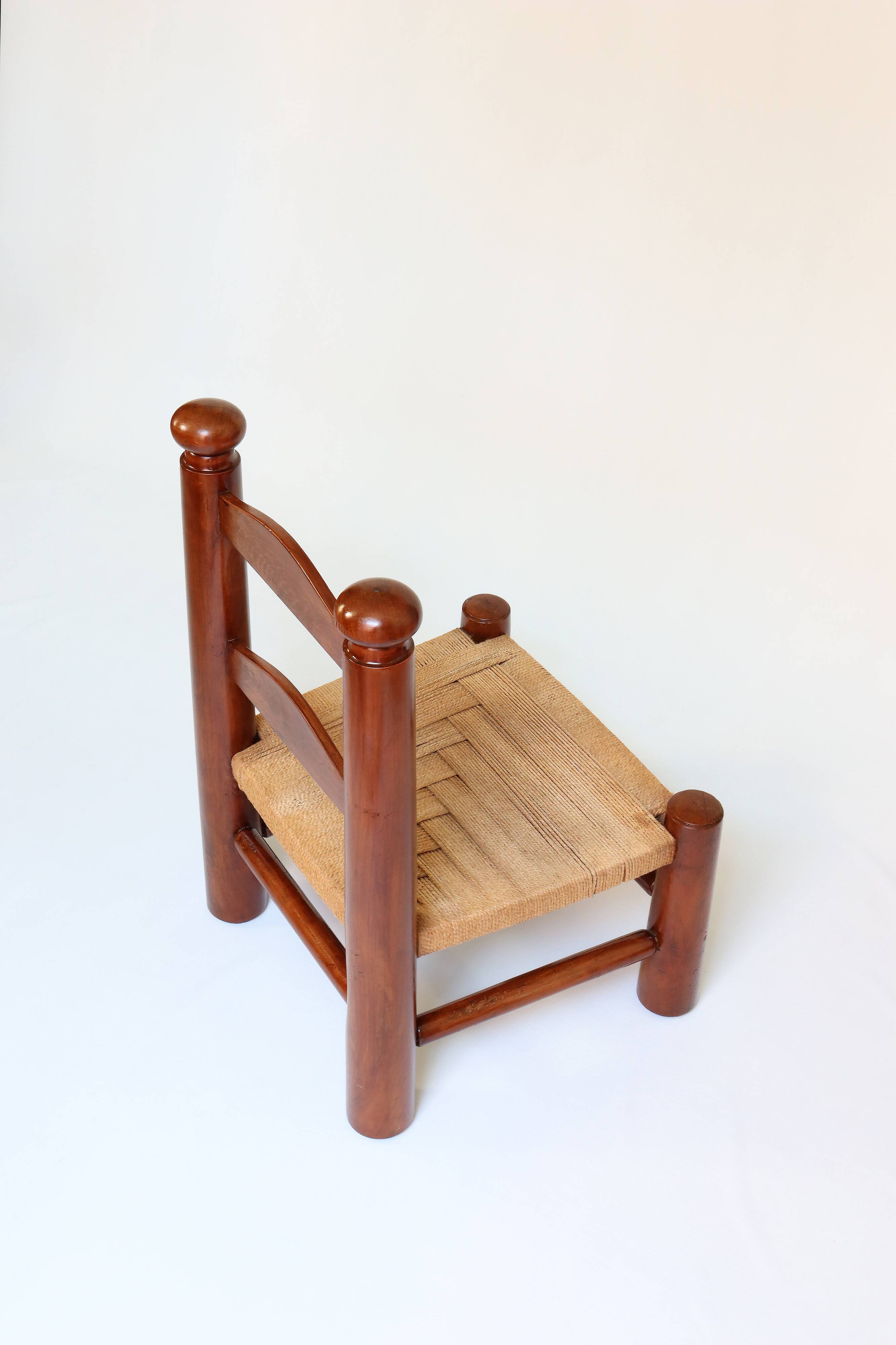 Brutalist chair in the style of Charles Dudouyt.