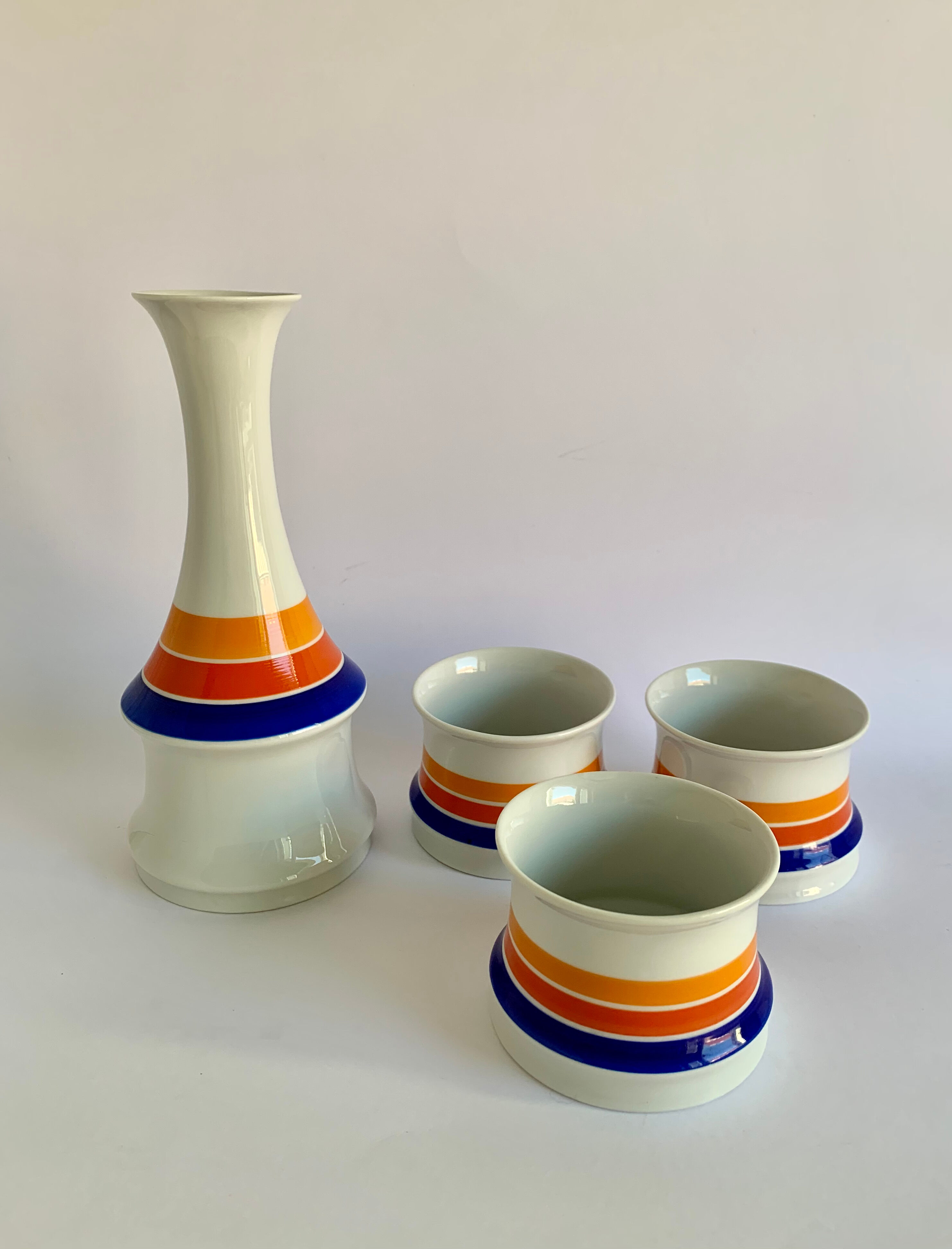 Vintage tabletop set, Hollohaza Hungary 1960s
