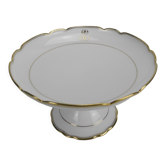 Piedouche compotier porcelaine Paris XIXe