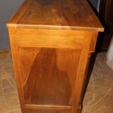 Empire chest of drawers with half columns in walnut 19th century