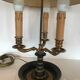 Lamp in bronze and painted metal