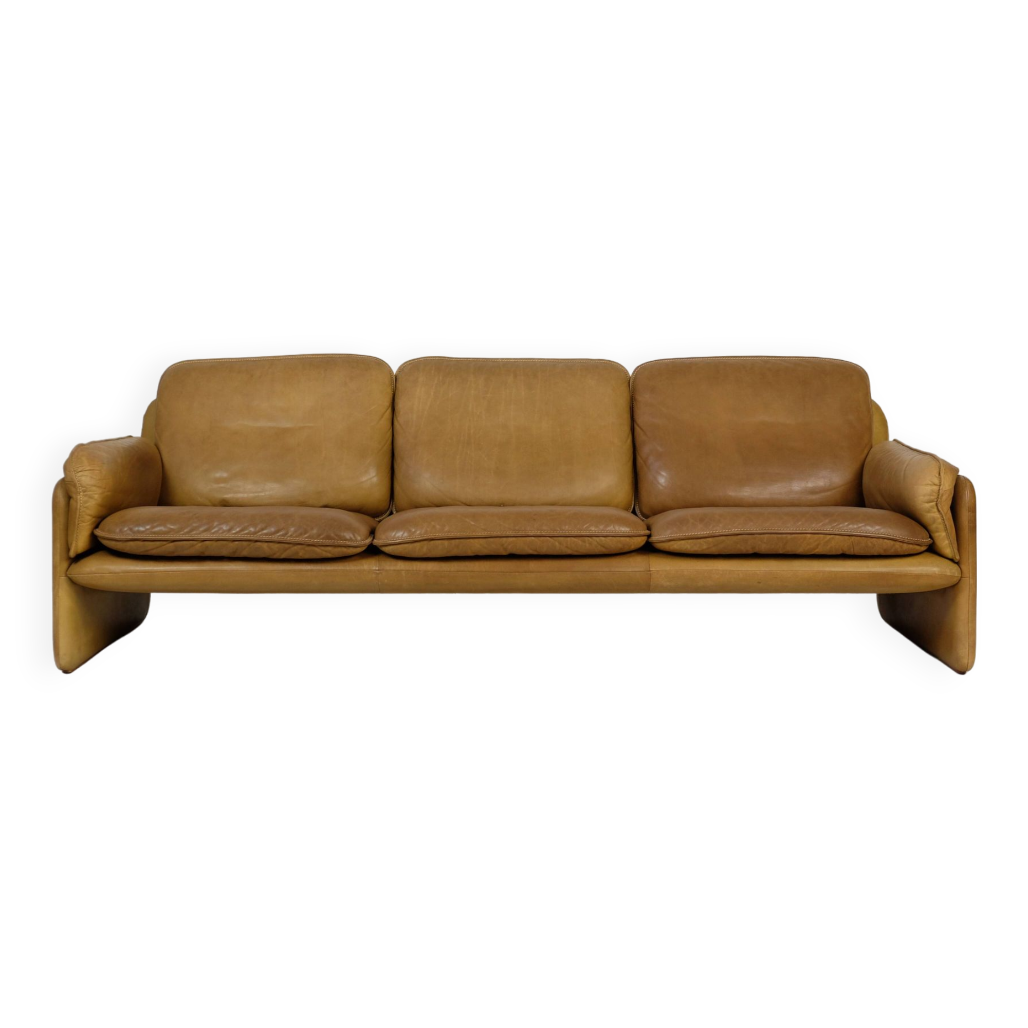 Vintage de Sede DS61 Leather Sofa Couch 70er Design 60er