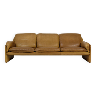 Vintage de Sede DS61 Leather Sofa Couch 70er Design 60er