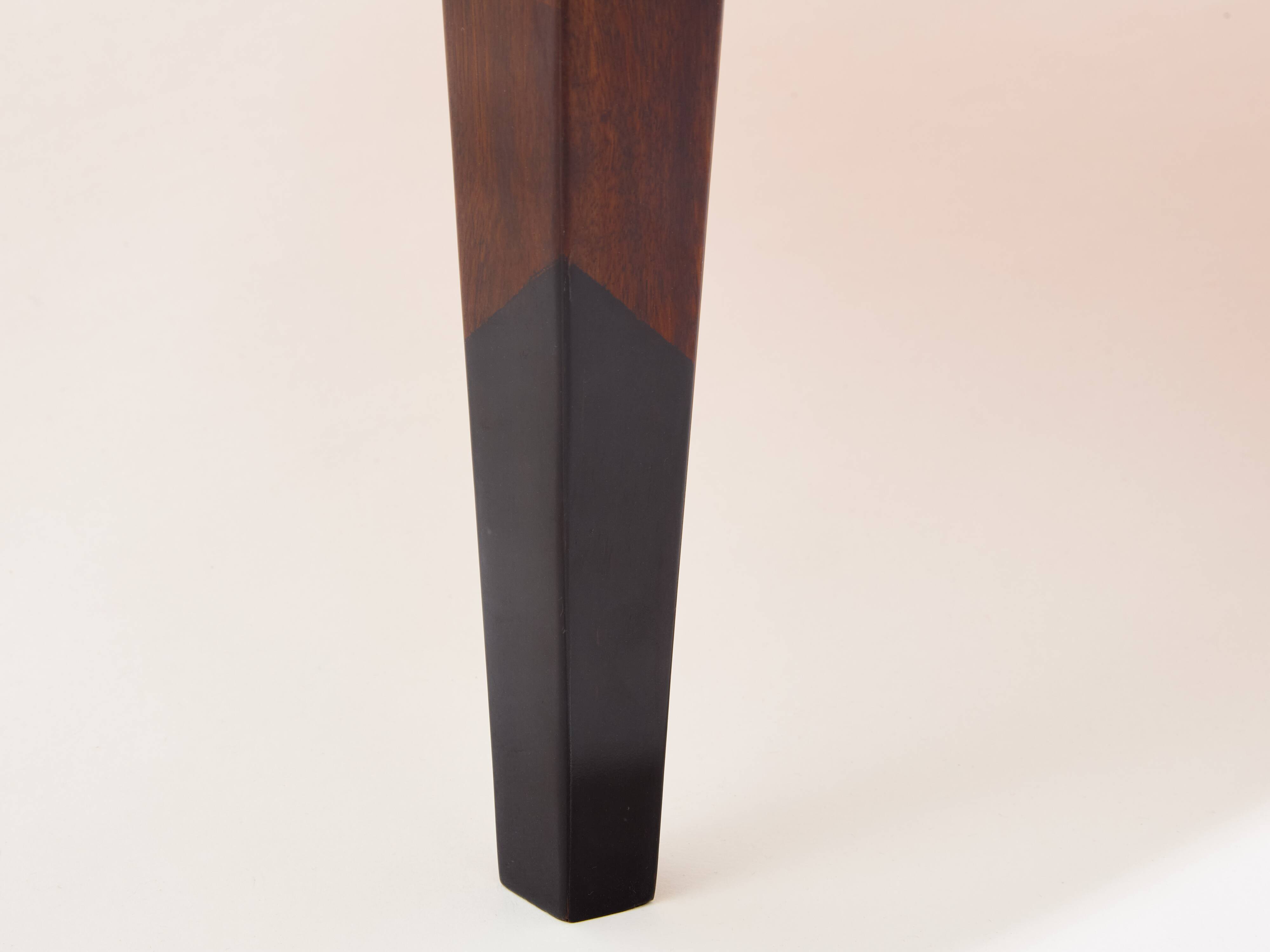 Walnut marquetry coffee table circa 1970