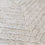 tapis Béni Ouarain blanc Shaggy 105x165 cm
