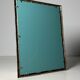 Large faux bamboo mirror chrome