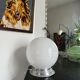 Vintage opaline globe table lamp
