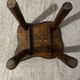 Brutalist wooden bedside table or occasional piece of furniture