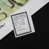 Mixed technique Art brut/Figurative art/Unique art signed Kabian 65X50 cm