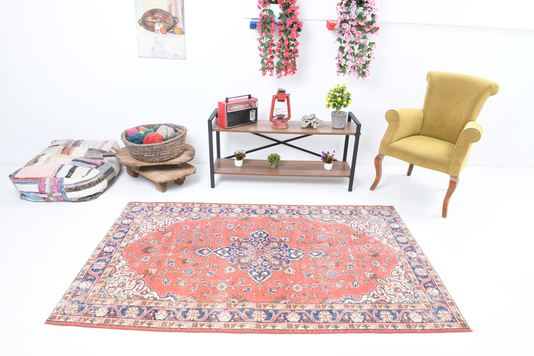 Farmhouse floral carpets 213x125	cm
