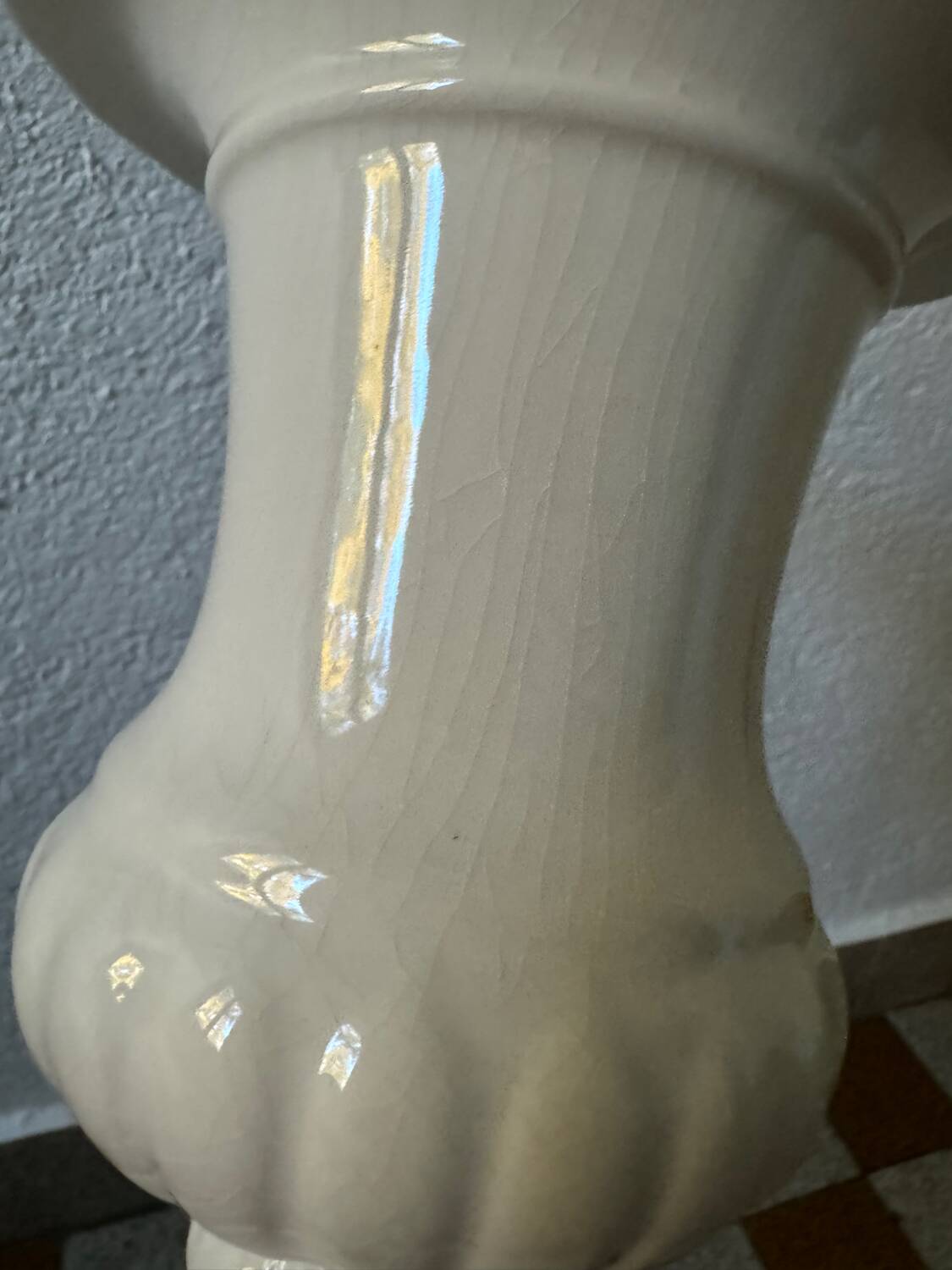 Antique Gien earthenware Medici vase