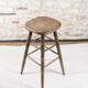 Large solid wood bar stool