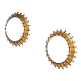 Set of 2 Brutalist sconces, France 1960s