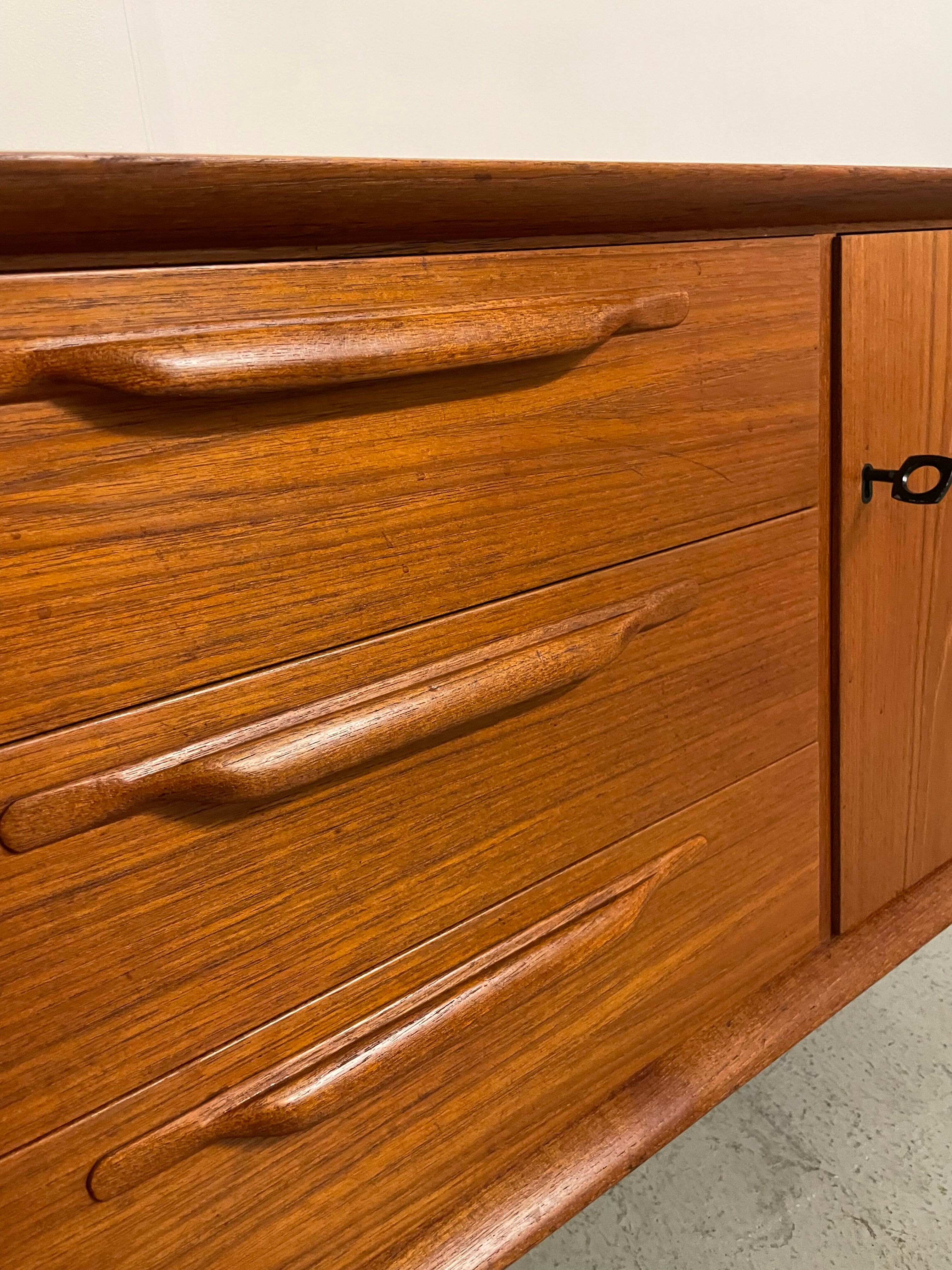 MidCentury Teak Sideboard by Heinrich Riestenpatt 1960s
