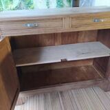 Parisian art deco sideboard in natural chestnut