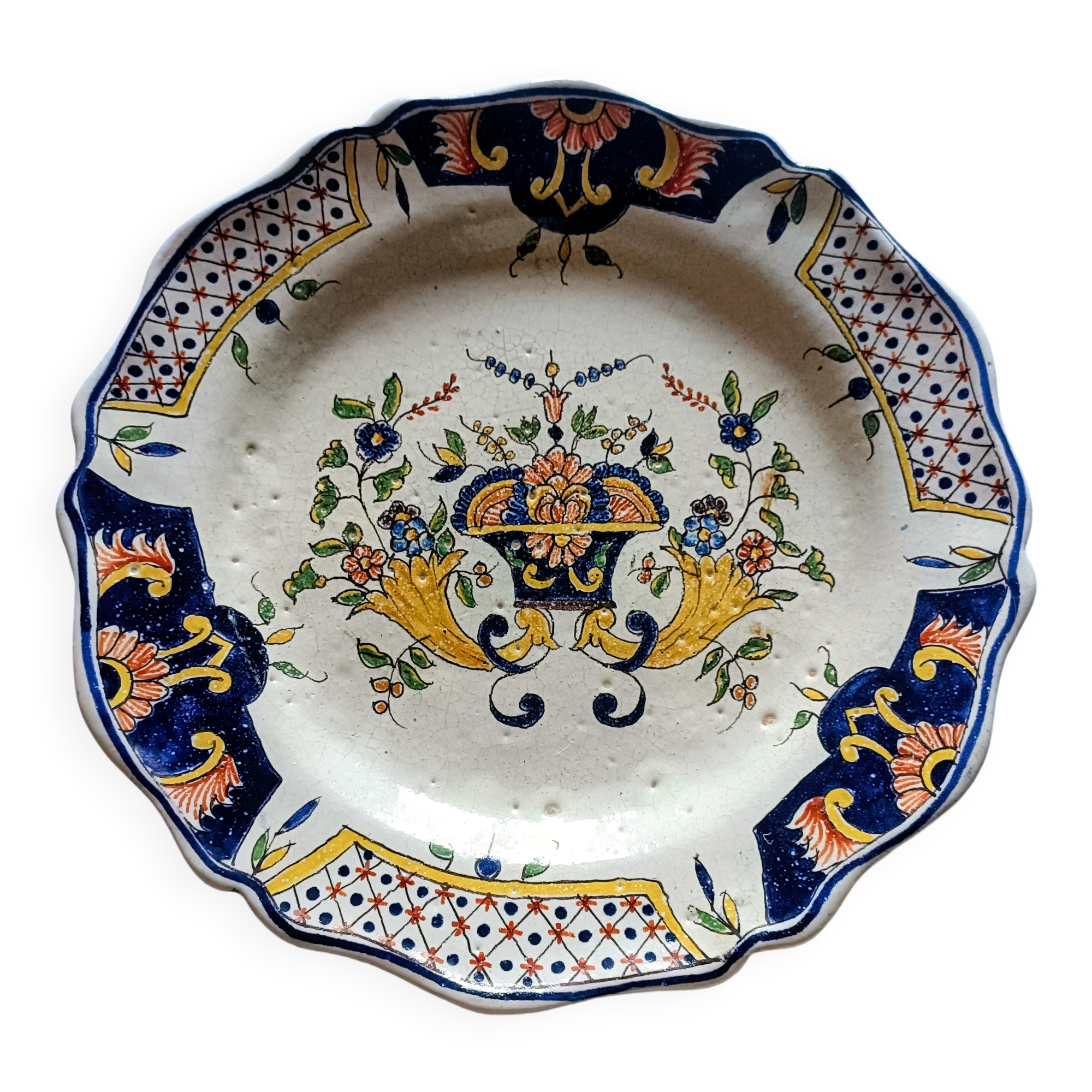 Round plate Malicorne Pouplard Béatrix