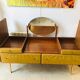 Vintage velvet dressing table, Roger Landeau, 1970