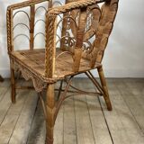 Victorian-style rattan lounge from the 1920s.