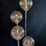 Cascade floor lamp, vintage, 4 "Waves" globes, 1970s