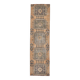 3x9 Mustard Light Blue Turkish Runner Rug 79x280Cm