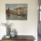 Oil on canvas signed LA.Housset: