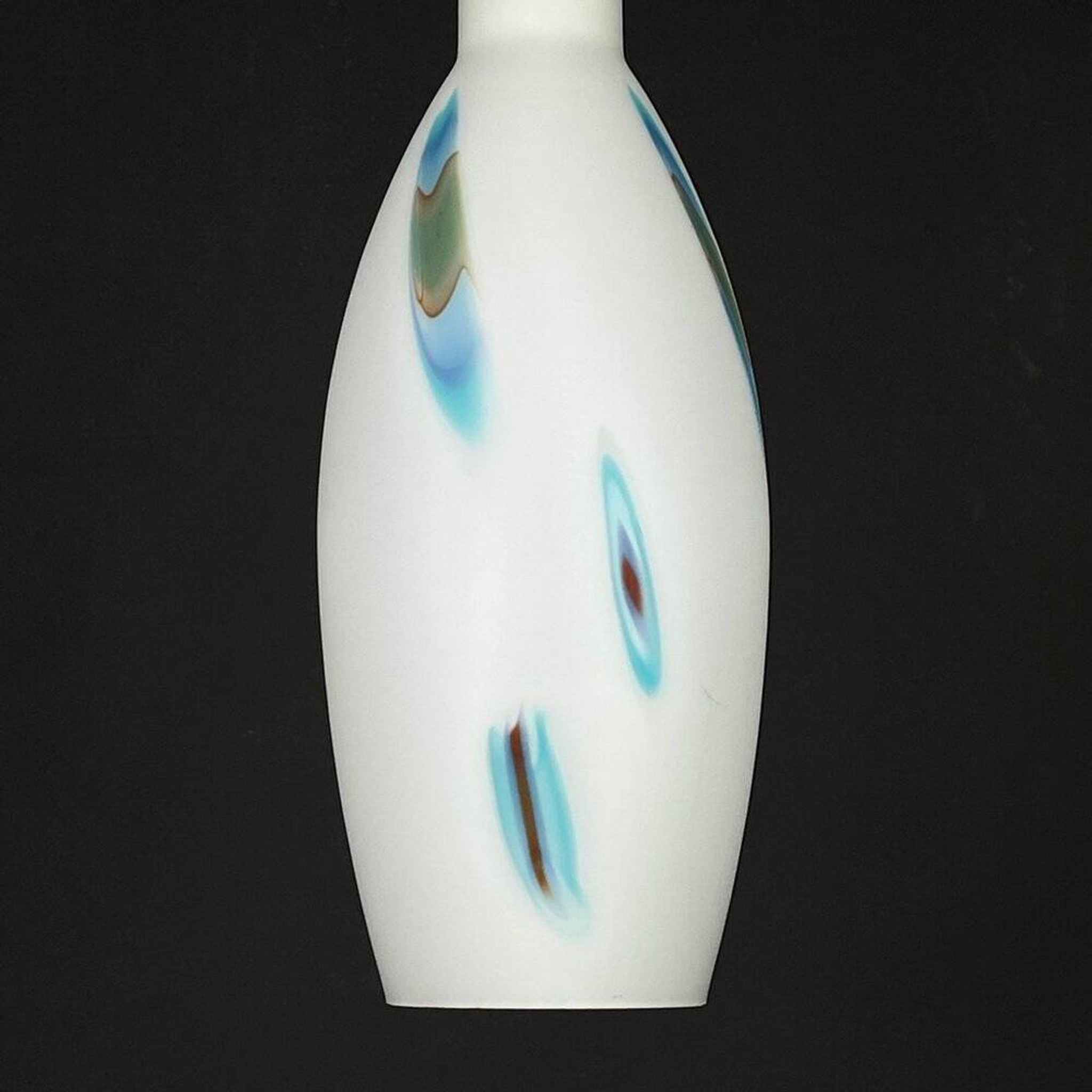 Mid-century multicoloured opaline Murano glass pendant lamp by Stilnovo, Italy, 1950s.
