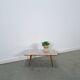 Table d'appoint en formica Opal avec pieds en bois, table à plantes