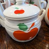 Granite mug, pitcher and sugar bowl set