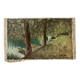 Landscape in oil on canvas signed
