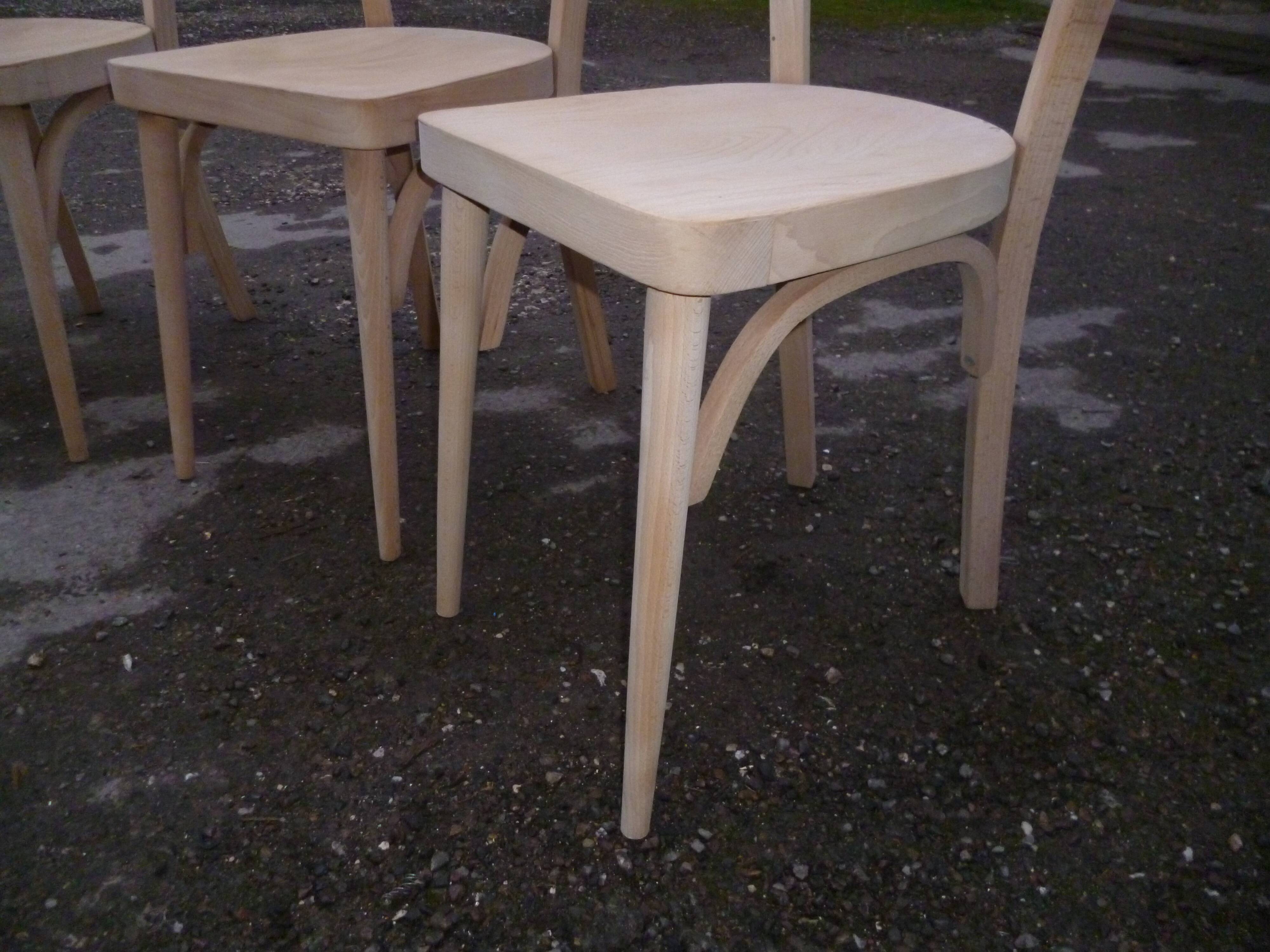 Series of 4 Baumann bistro chairs