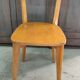 Series of six wooden bistro chairs