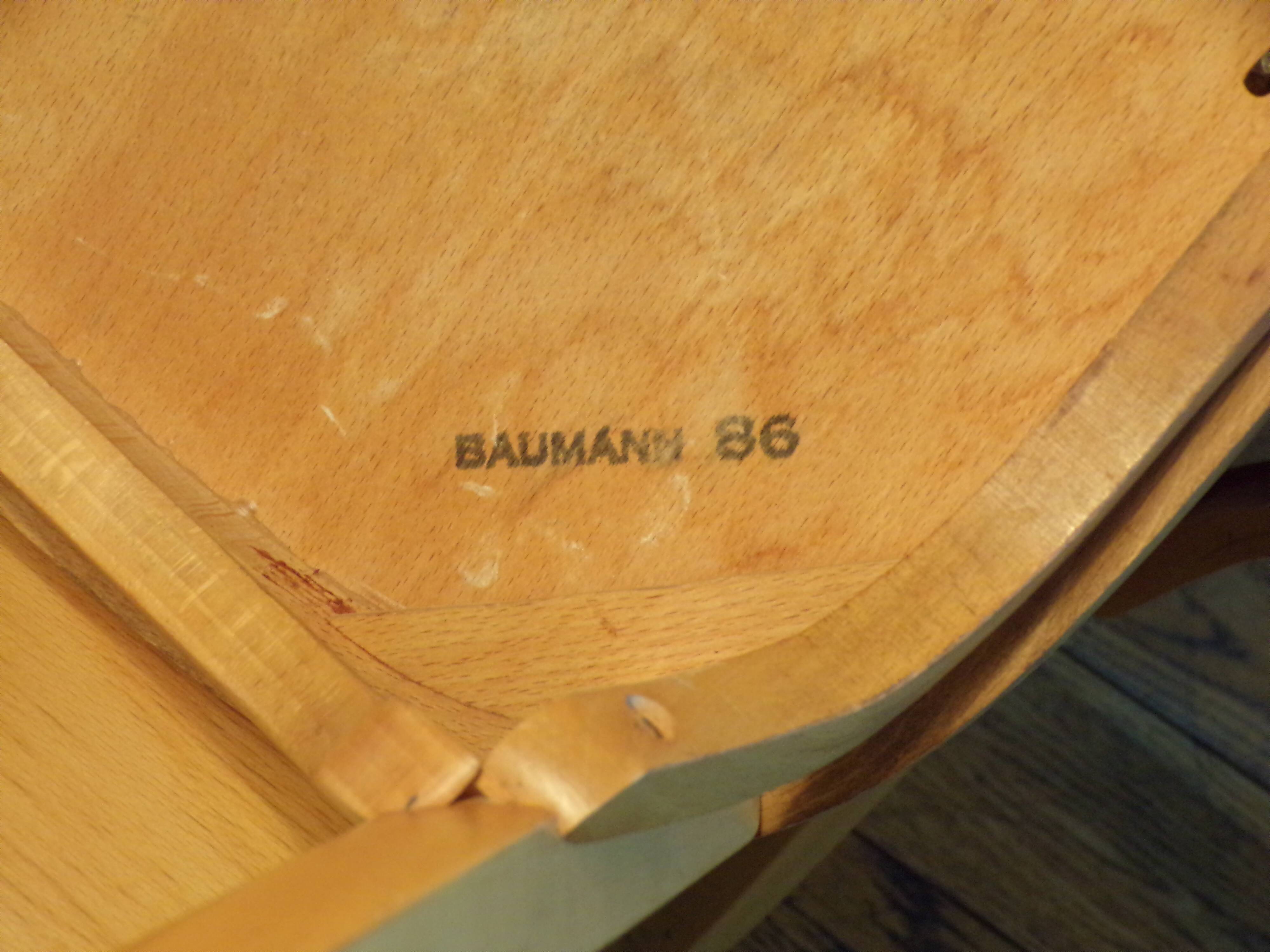 Set 4 chaises de bistrot Baumann bois clair