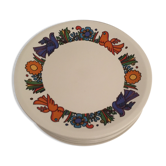 Lot de 6 assiettes Acapulco