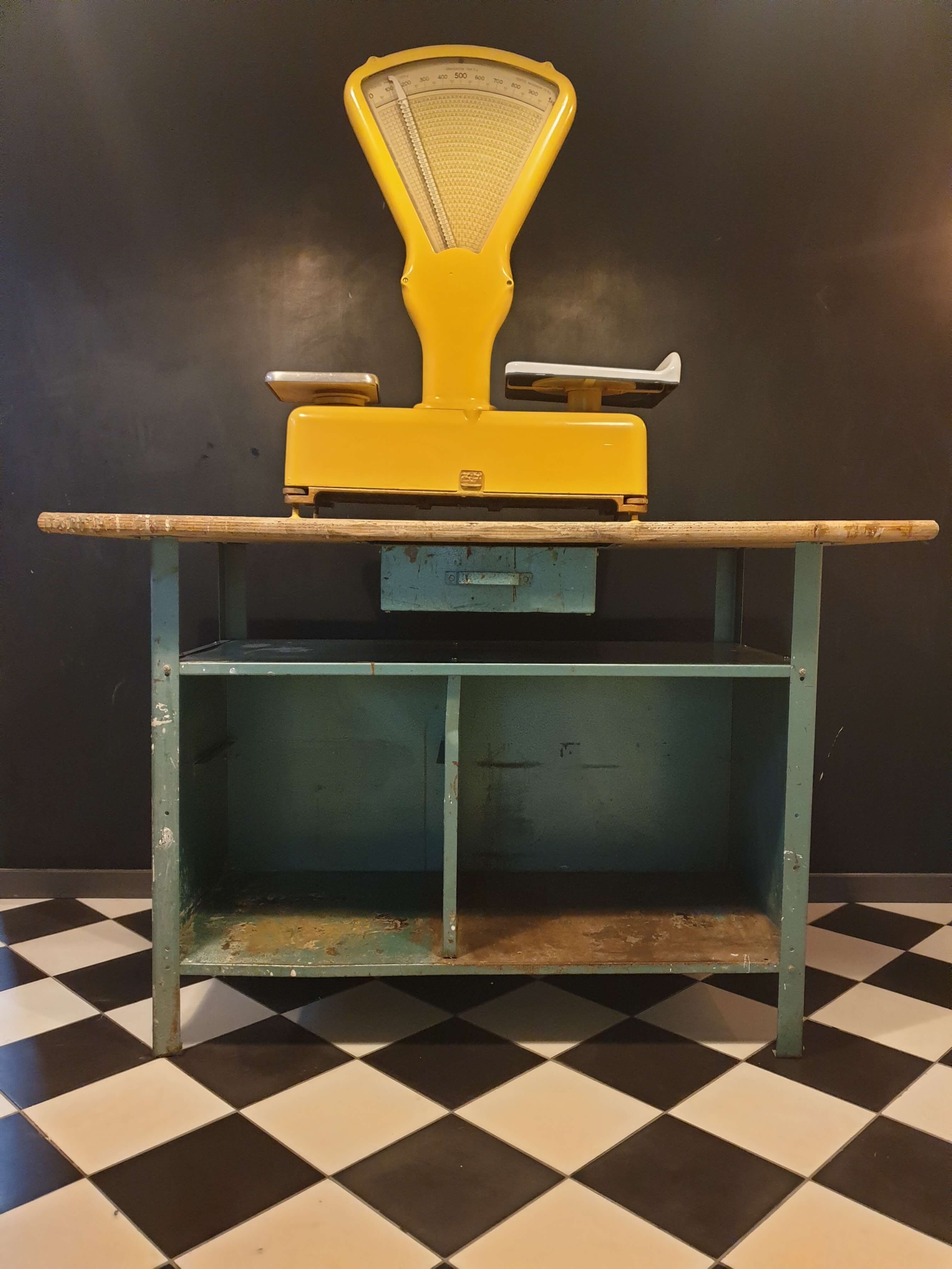 Wood and metal workbench