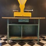 Wood and metal workbench
