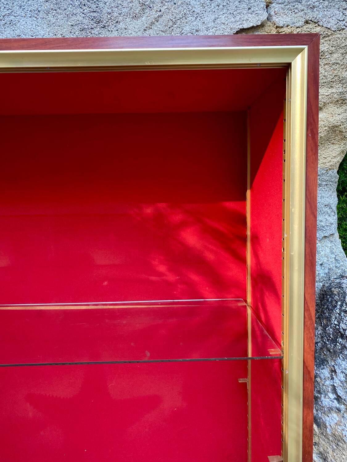 Large vintage 70s display case