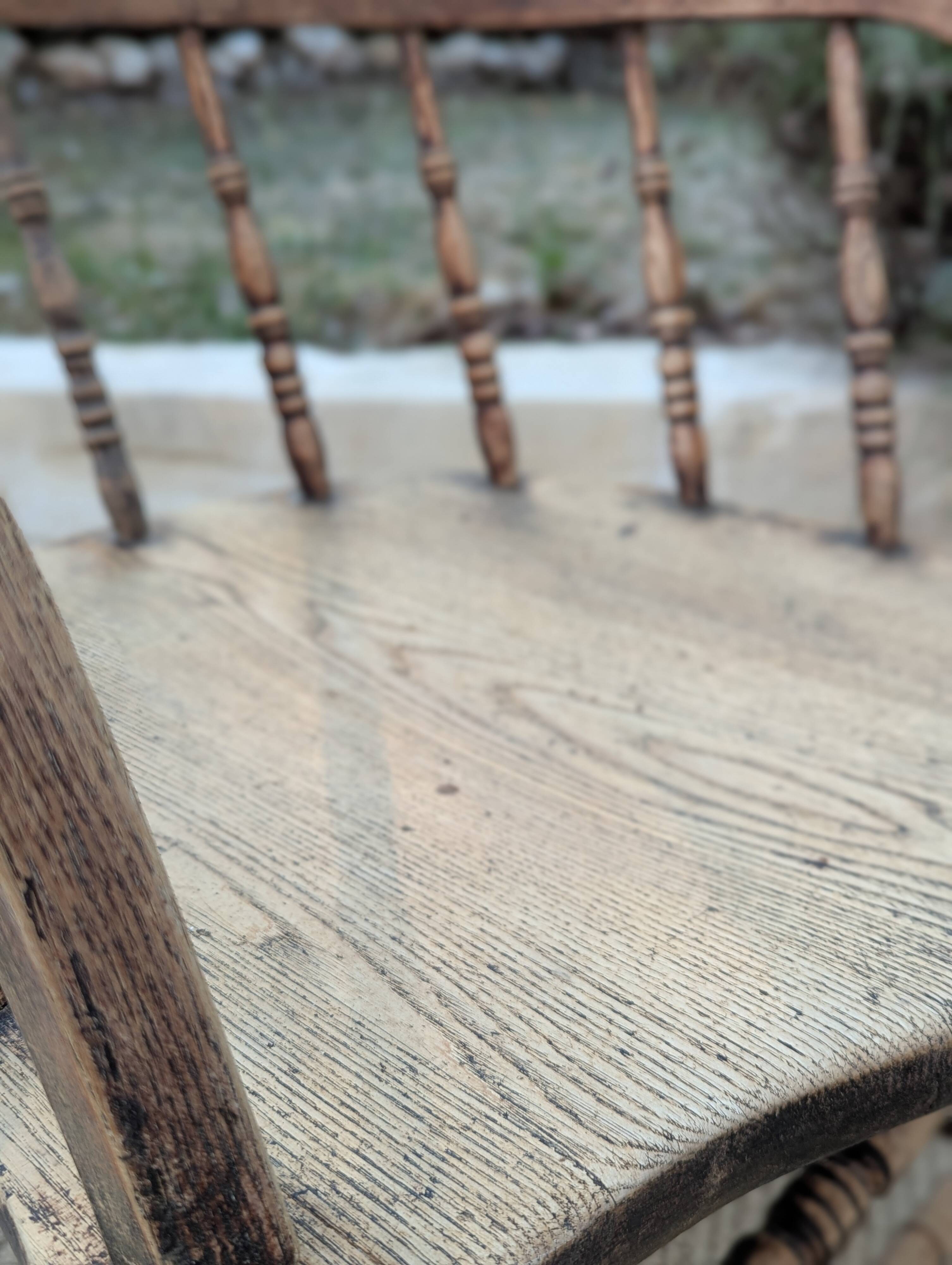 Pair of English captain's armchairs
