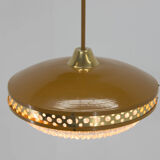 Space Age Metal Pendant by LUDIB Bratislava, Czechoslovakia, 1960s