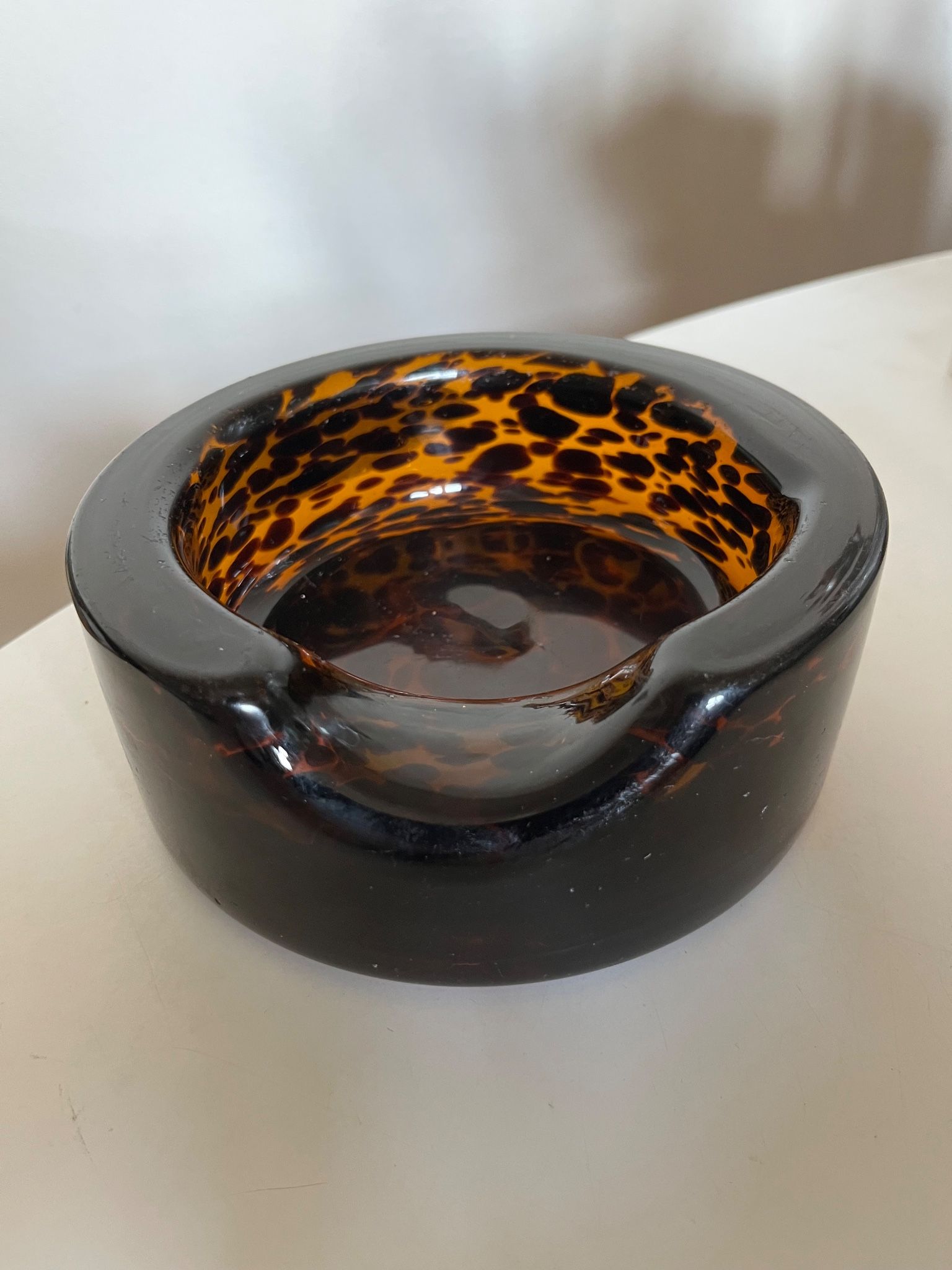 XXL pocket tray Murano 1970 Italian design blown glass