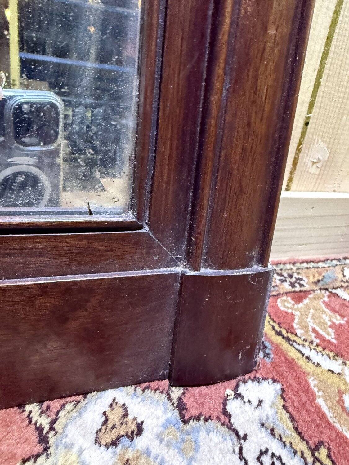 Art Deco period walnut mirror