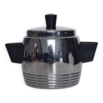 Petit pot sucrier en métal