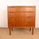 Danish chest of drawers with 4 drawers in teak by Henning Jørgensen for Fredericia.